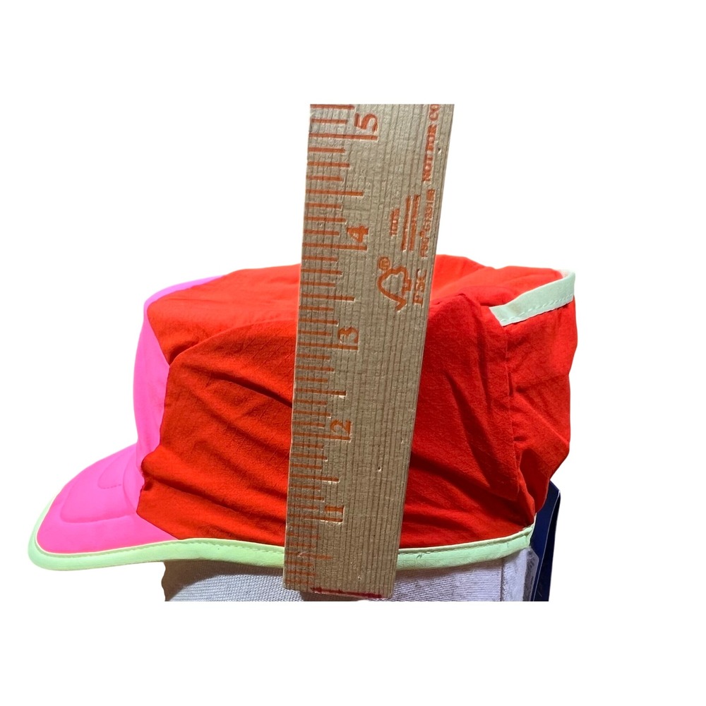 Brooks Lightweight Packable Hat Red Pink‎ Teal Running Athletic NWT - Picture 8 of 11